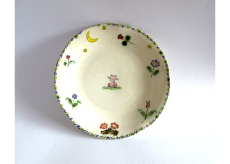 早川ゆかこ　コーヒーカップ＊猫とお花とお月さまC