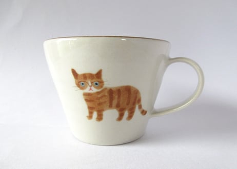 ヒロロ工房　ちいさなマグカップ チャトラ猫とサバトラ猫