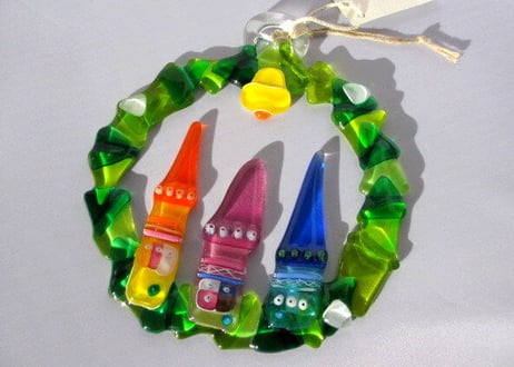 Glass Studio BiBi ガラスのクリスマスリースC