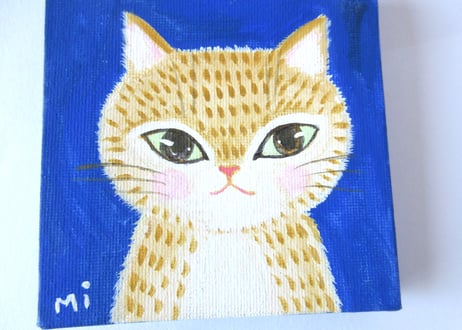 なつめみちこ 猫の肖像画【チャトラ猫】