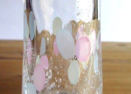 Glass Studio BiBi＊つたの葉花器＊のっぽA