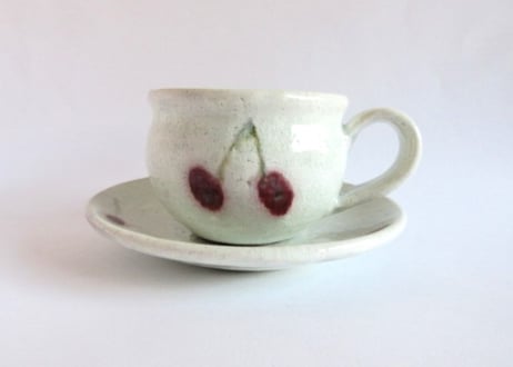 巌陶房 さくらんぼコーヒーカップB