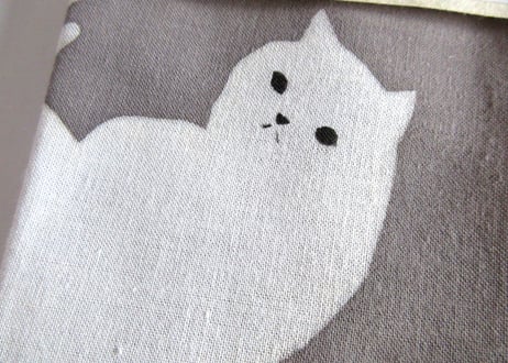 草木屋　猫のてぬぐい＊月の満ち欠け　3色