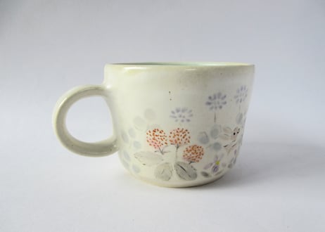 樫村恭子 うさぎと野の花のマグカップC