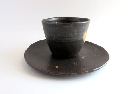 桃窯　猫のコーヒーカップC