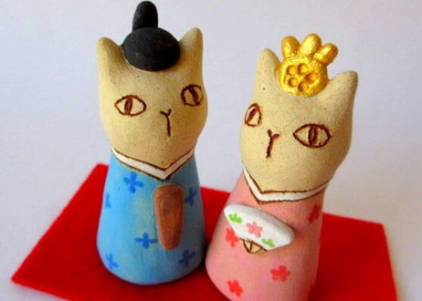 kuu 猫のお雛様セットD
