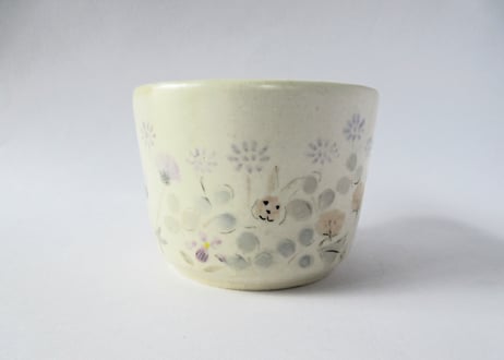 樫村恭子 うさぎと野の花のマグカップC