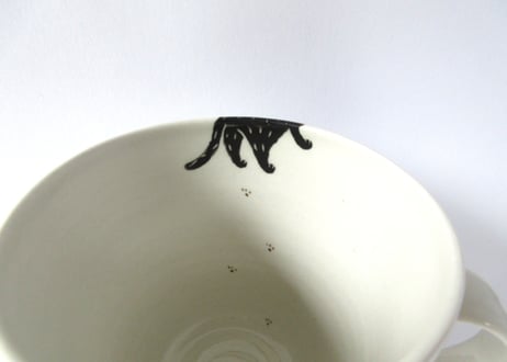 ヒロロ工房　マグカップ＊三毛猫と黒猫