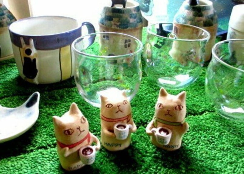 kuu＊アメリカネコ 右手上げ／左手上げ | コーヒー豆と雑貨の店 豆ねこ