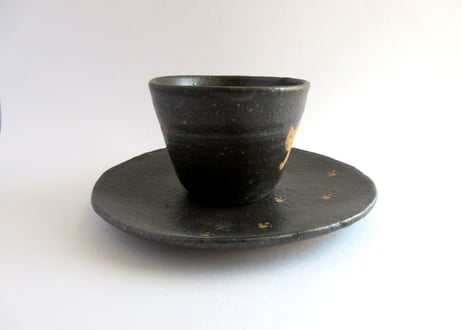 桃窯　猫のコーヒーカップE