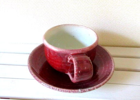 【SALE 2200円→1800円！】巌陶房 赤の小さなデミタスカップA