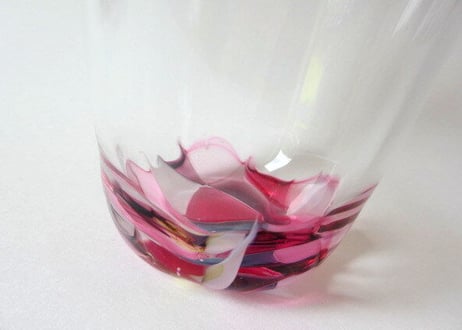 Glass Studio BiBi モザイクグラス＊ピンク