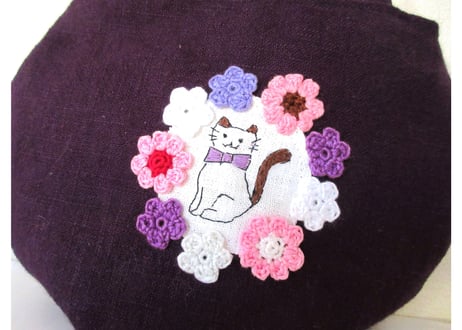 猫のコロンリネントート＊バイオレット