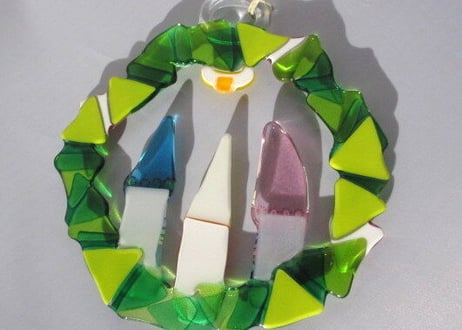 Glass Studio BiBi ガラスのクリスマスリースB