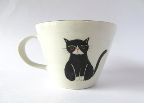 ヒロロ工房　ちいさなマグカップ ミケ猫とハチワレ猫