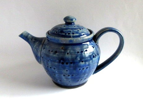 青のティーポット