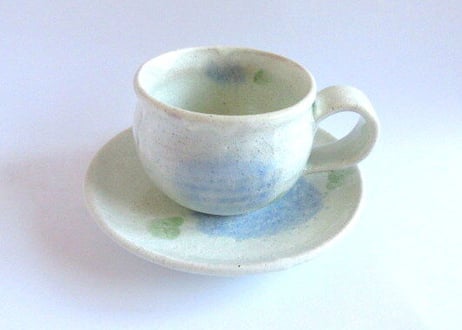 巌陶房 紫陽花のコーヒーカップB