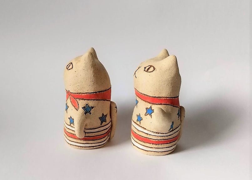 kuu＊アメリカネコ 右手上げ／左手上げ | コーヒー豆と雑貨の店 豆ねこ