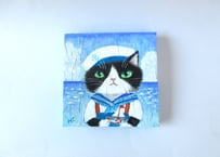 なつめみちこ 原画　海の猫【セーラー猫】