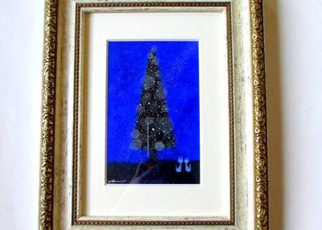 かつきかずお 額装絵画＊星の川