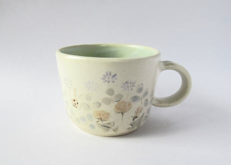 樫村恭子 うさぎと野の花のマグカップC