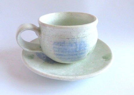 巌陶房 紫陽花のコーヒーカップB