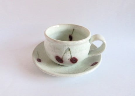 巌陶房 さくらんぼコーヒーカップB