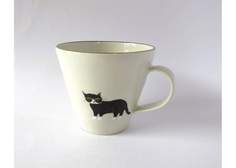 ヒロロ工房　マグカップ＊ハチワレ猫2