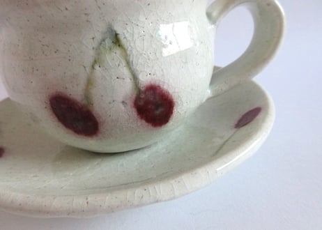 巌陶房 さくらんぼコーヒーカップB