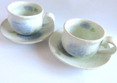 巌陶房 紫陽花のコーヒーカップE