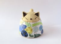 安藤喜代子 パッチワーク猫のカップ＊ブルーC