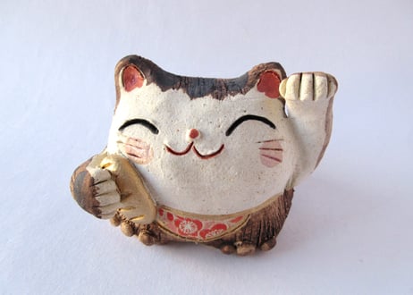 豊大窯　招き猫＊大吉猫B