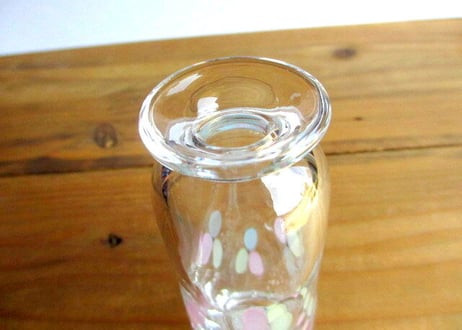 Glass Studio BiBi＊つたの葉花器＊のっぽB