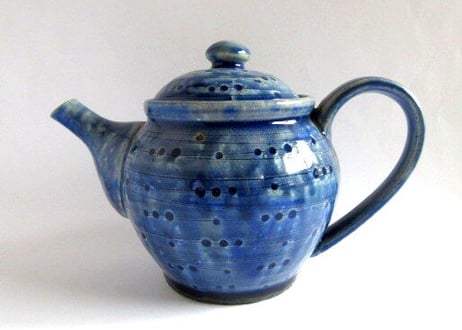 青のティーポット
