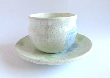 巌陶房 紫陽花のコーヒーカップE