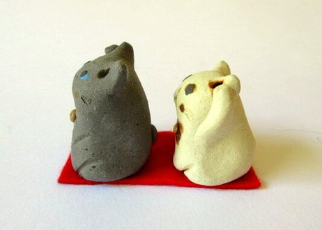 ＊ちいさな招き猫＊ペアE