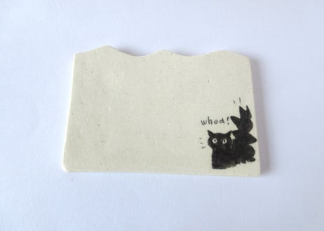 鯵ぽた屋　猫のカップ＆プレート皿C
