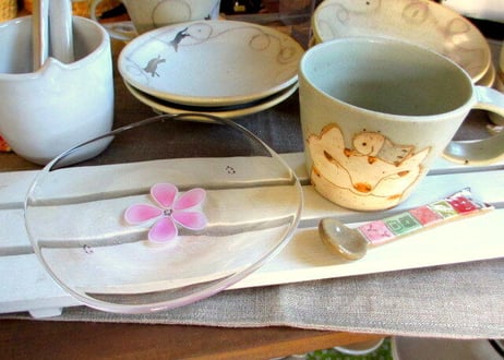 Glass Studio BiBi＊ガラスの花びら皿