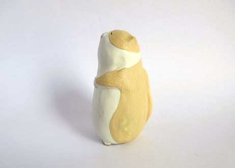 中林由香梨 ネコの置物＊茶白ハチワレ