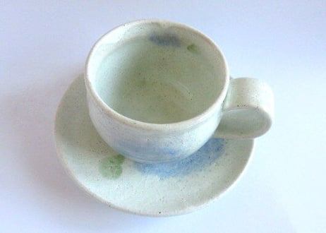 巌陶房 紫陽花のコーヒーカップB