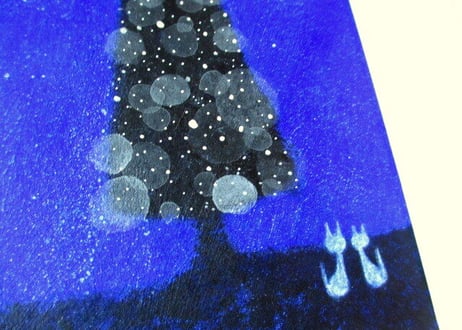 かつきかずお 額装絵画＊星の川