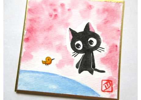 かつきかずお×黒猫ノア 0930＊みずたまり
