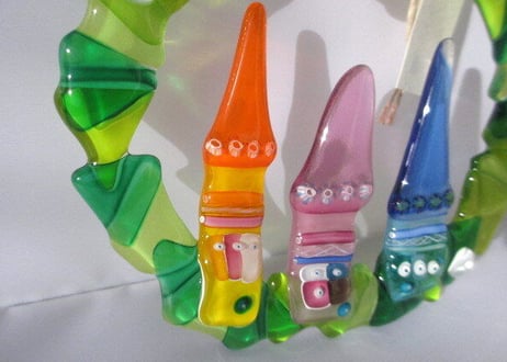 Glass Studio BiBi ガラスのクリスマスリースC