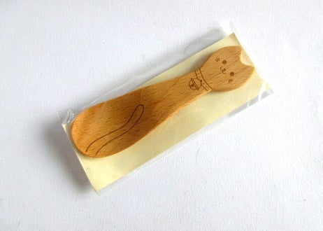 木製 ネコのスプーン／ネコのフォーク