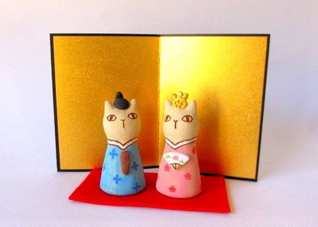kuu 猫のお雛様セットD