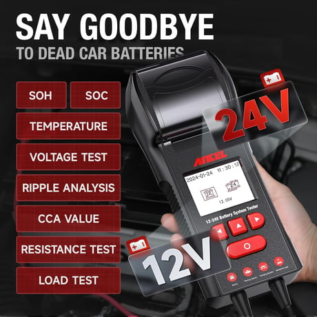 ANCEL BST600 12V/24V  自動車用バッテリーテスター