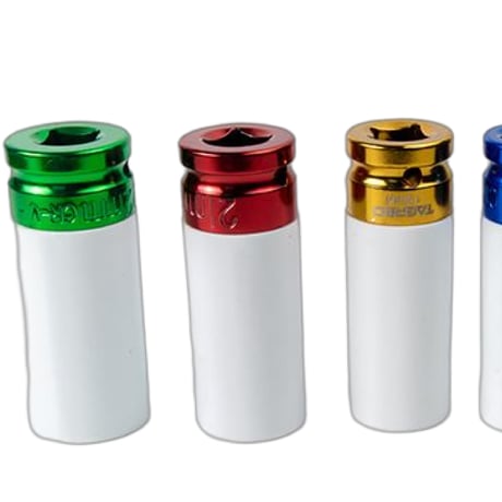 【VARIOUSLINES】薄型 アルミホイール用 ソケット ４点セット インパクト用ソケット 17ｍｍ 19ｍｍ 21ｍｍ 22ｍｍ 差込口 1/2インチ