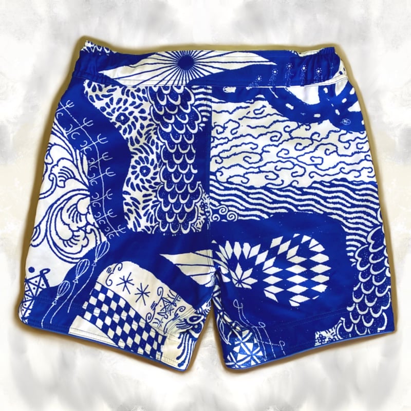 WICKY BLUE SHORTS | WICKY ART SHOP