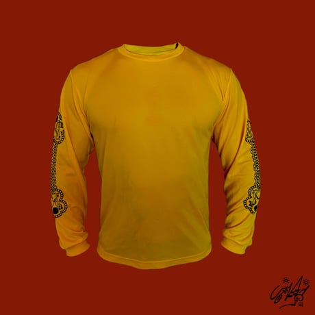 CLASSIC CIRCLE ART DRY TEE -YELLOW-