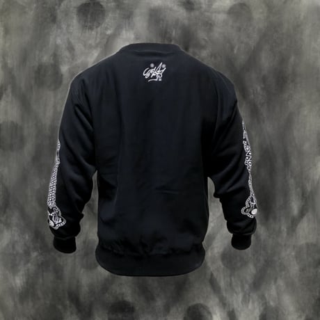 CLASSIC CIRCLE ART PULLOVER- BLACK -